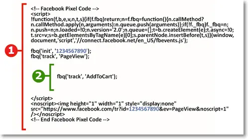 Facebook pixel code original