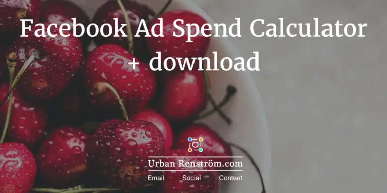 Facebook Ads Spend Calculator + 1 Free download