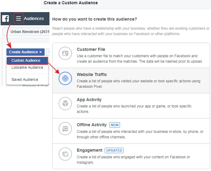 Facebook Custom Audience-Website-Custom-Audience
