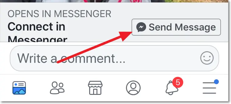 Faceboo-Send-Messaqge-Button